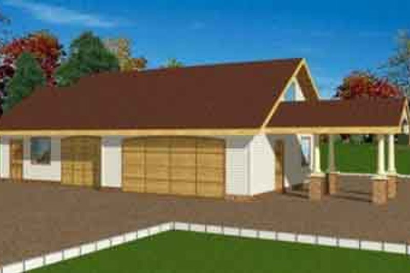 Home Plan - Traditional Exterior - Front Elevation Plan #117-263