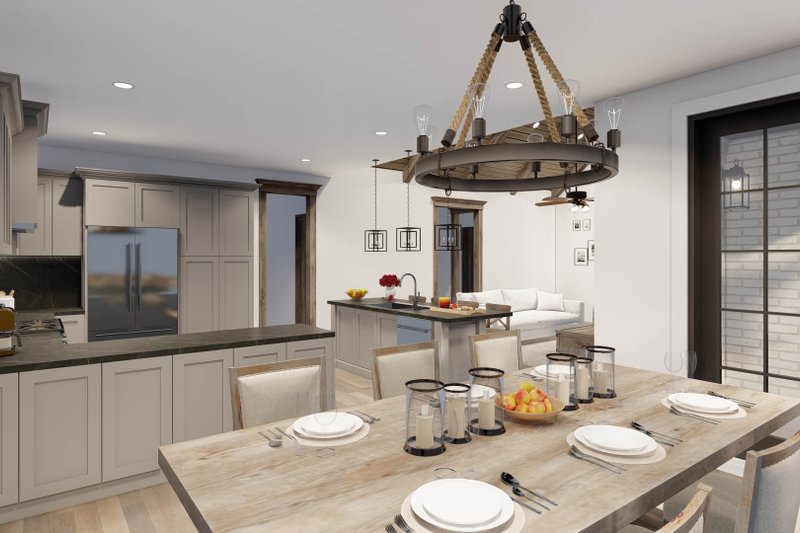 Home Plan - Interior - Dining Room 1 for Ranch House Plan #923-93 - 3 bed, 2 bath