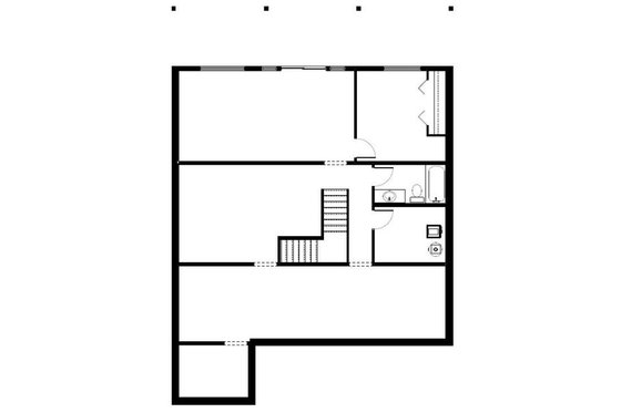 Floor Plan - Lower Floor for Mediterranean House Plan #126-160 - 4 bed, 3 bath