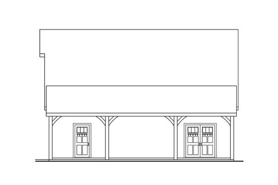 Exterior - Other Elevation for Craftsman House Plan #124-1235, 0 bath