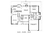 Traditional Style House Plan - 4 Beds 2.5 Baths 2470 Sq/Ft Plan #42-218 