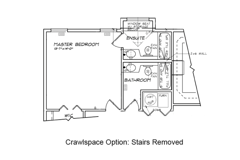 Architectural House Design - Floor Plan - Other Floor for Country House Plan #47-646 - 3 bed, 2 bath
