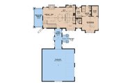 Ranch Style House Plan - 1 Beds 1.5 Baths 1191 Sq/Ft Plan #923-448 Floor 