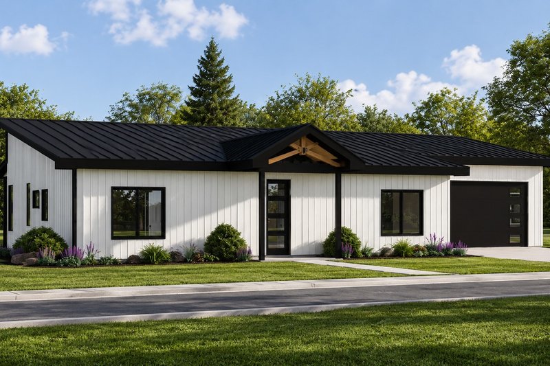 Architectural House Design - Exterior - Other Elevation for Contemporary House Plan #1064-504 - 3 bed, 2 bath