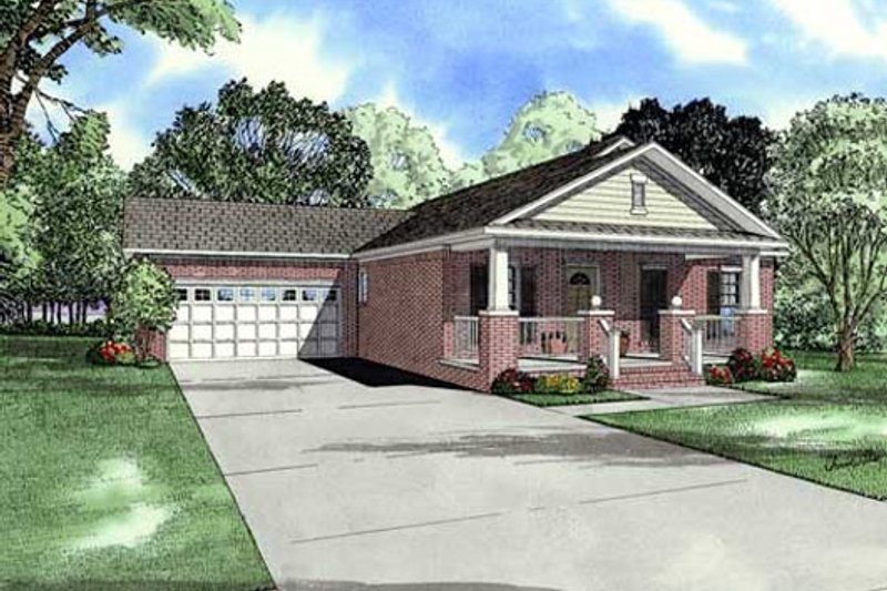 Architectural House Design - Southern Exterior - Front Elevation Plan #17-622