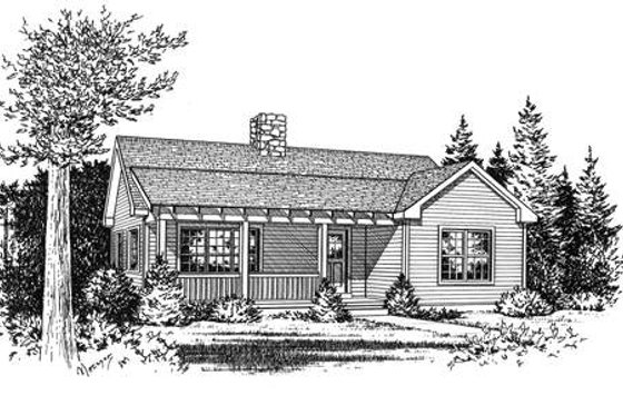 Exterior - Other Elevation for Country House Plan #22-125 - 2 bed, 1 bath