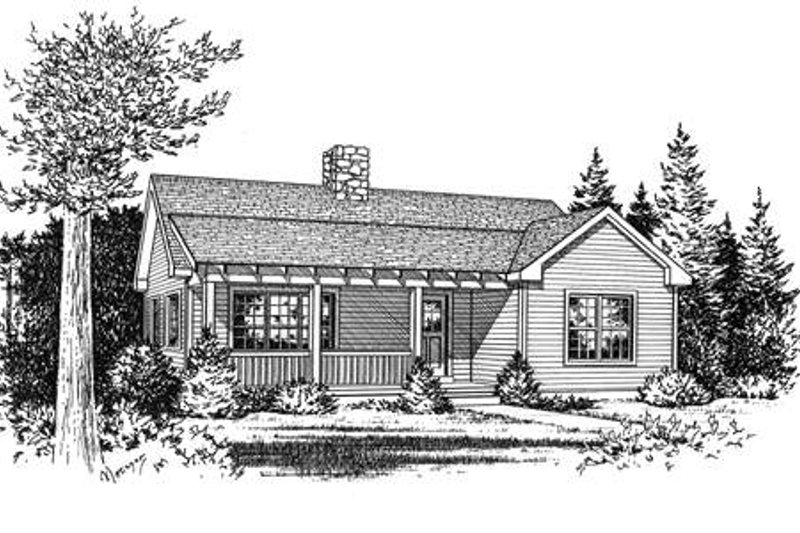 Dream House Plan - Exterior - Other Elevation for Country House Plan #22-125 - 2 bed, 1 bath