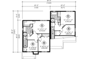 Modern Style House Plan - 3 Beds 1.5 Baths 2496 Sq/Ft Plan #25-323 