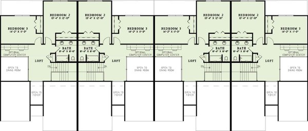 Home Plan - Traditional Floor Plan - Upper Floor Plan #17-2282