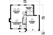 European Style House Plan - 3 Beds 2 Baths 2369 Sq/Ft Plan #25-4869 