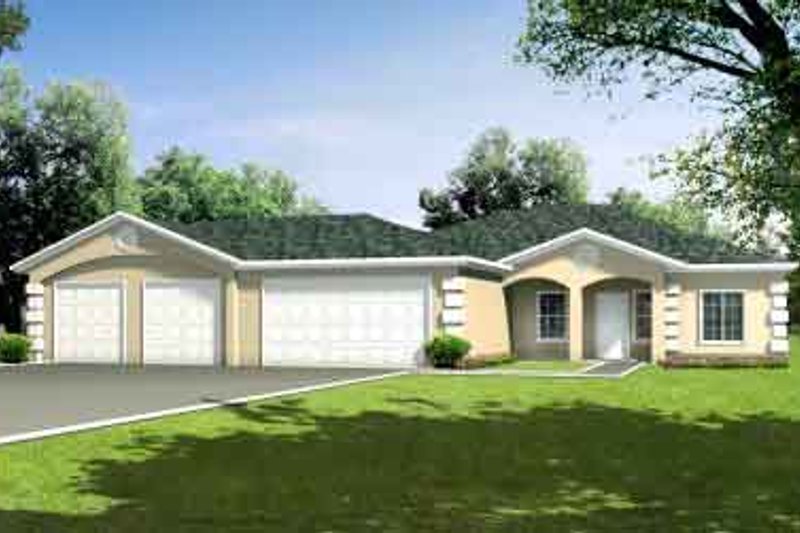 Architectural House Design - Colonial Exterior - Front Elevation Plan #1-1415
