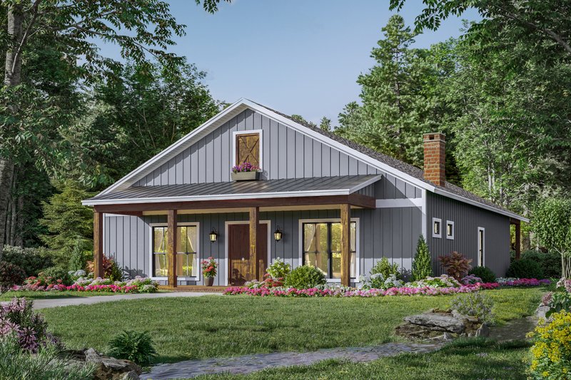Home Plan - Farmhouse Exterior - Front Elevation Plan #21-483