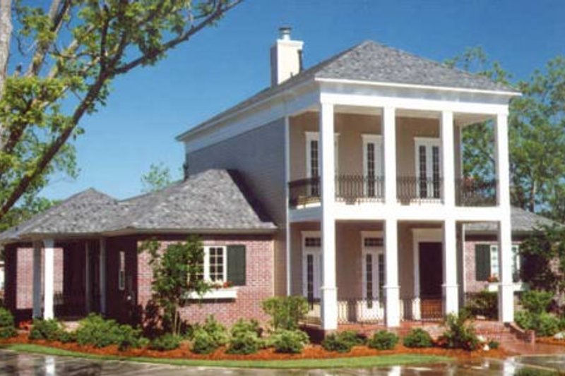 Dream House Plan - Southern Exterior - Front Elevation Plan #406-297