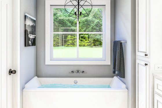 Interior - Master Bathroom 2 for Farmhouse House Plan #406-9666 - 4 bed, 2 bath