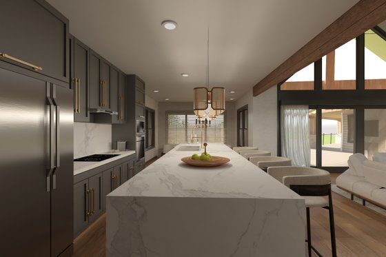 Interior - Kitchen for Barndominium House Plan #1064-302 - 3 bed, 2.5 bath