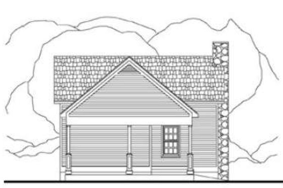 Exterior - Rear Elevation for Cottage House Plan #406-215 - 1 bed, 1 bath