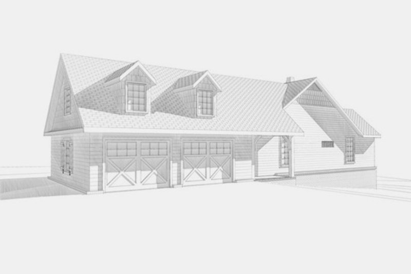 Dream House Plan - Exterior - Other Elevation for Cabin House Plan #123-113 - 4 bed, 3.5 bath