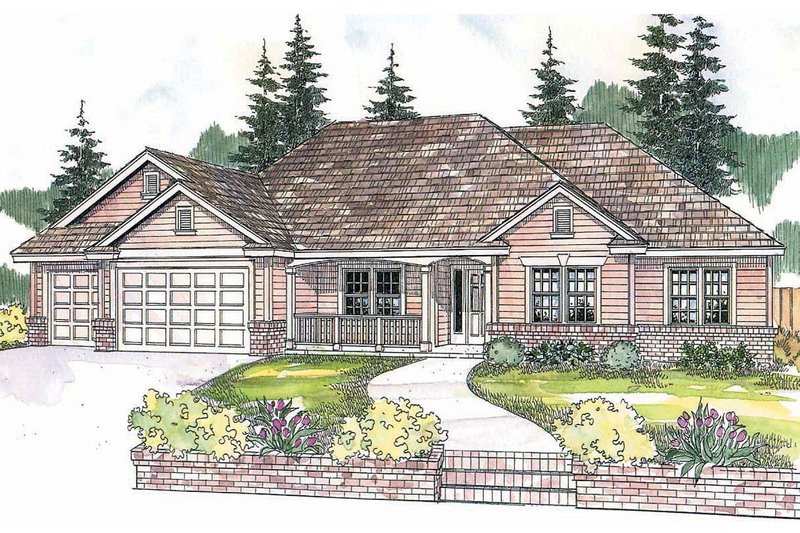 Dream House Plan - Traditional Exterior - Front Elevation Plan #124-590