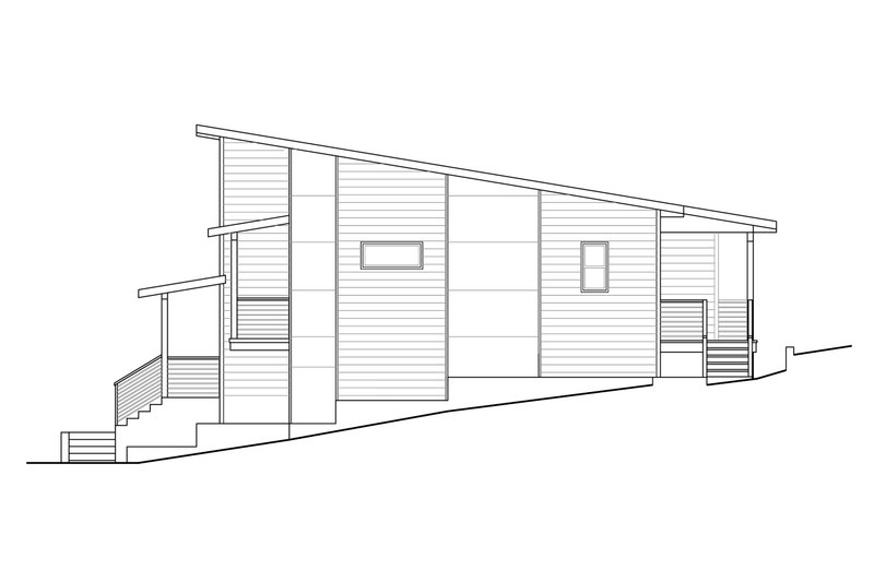 Architectural House Design - Exterior - Other Elevation 1 for Contemporary House Plan #124-1172 - 3 bed, 2.5 bath