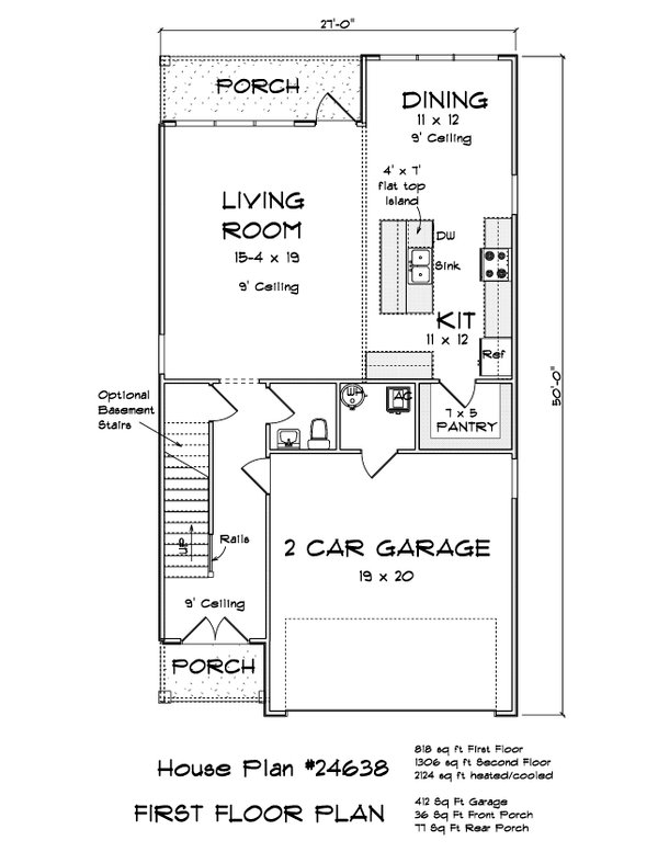 House Blueprint - Modern Floor Plan - Main Floor Plan #513-2431