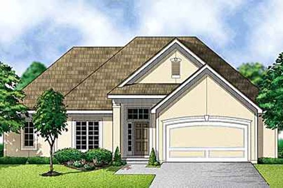 Exterior - Front Elevation for Traditional House Plan #67-318 - 4 bed, 3 bath