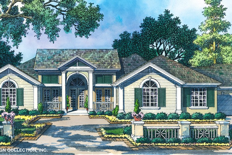 Home Plan - Classical Exterior - Front Elevation Plan #930-80