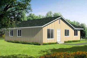 Ranch Exterior - Front Elevation Plan #1-209