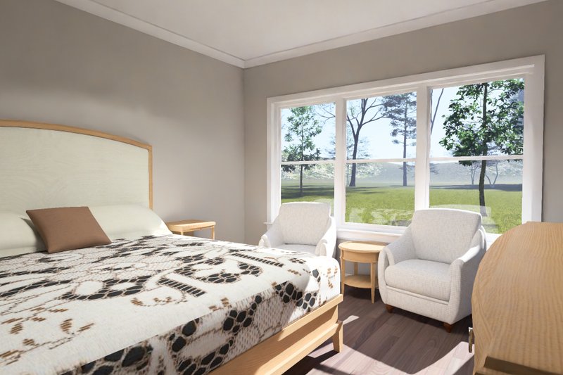 Architectural House Design - Interior - Master Bedroom for Modern House Plan #513-2466 - 4 bed, 3 bath