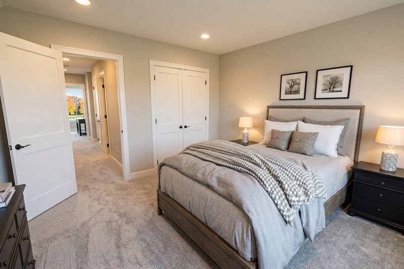House Plan Design - Interior - Bedroom 1 for Craftsman House Plan #51-1537 - 3 bed, 2.5 bath