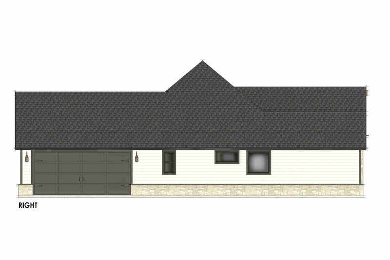 Architectural House Design - Exterior - Other Elevation 1 for Country House Plan #1096-105 - 4 bed, 2 bath