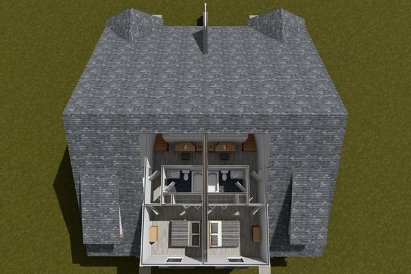 House Blueprint - Craftsman Floor Plan - Upper Floor Plan #513-2387