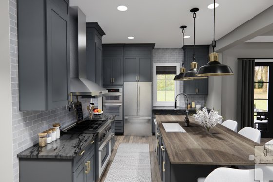 Interior - Kitchen 1 for Farmhouse House Plan #51-1221 - 4 bed, 3 bath