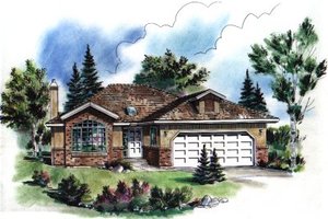 Traditional Exterior - Front Elevation Plan #18-181