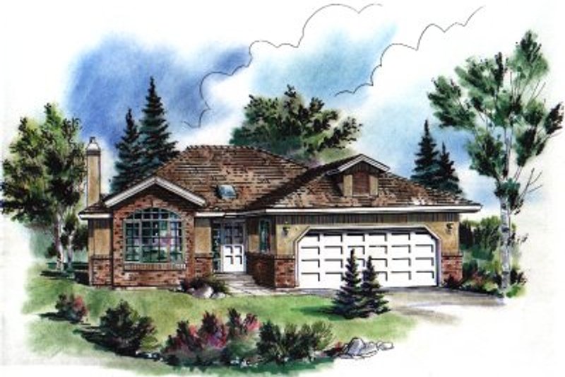 Dream House Plan - Traditional Exterior - Front Elevation Plan #18-181