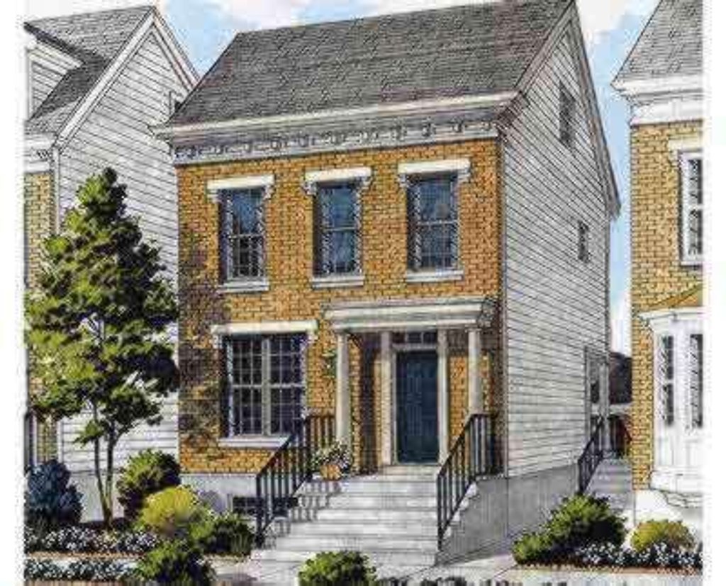 Colonial Style House Plan - 2 Beds 2.5 Baths 1789 Sq/Ft Plan #46-193