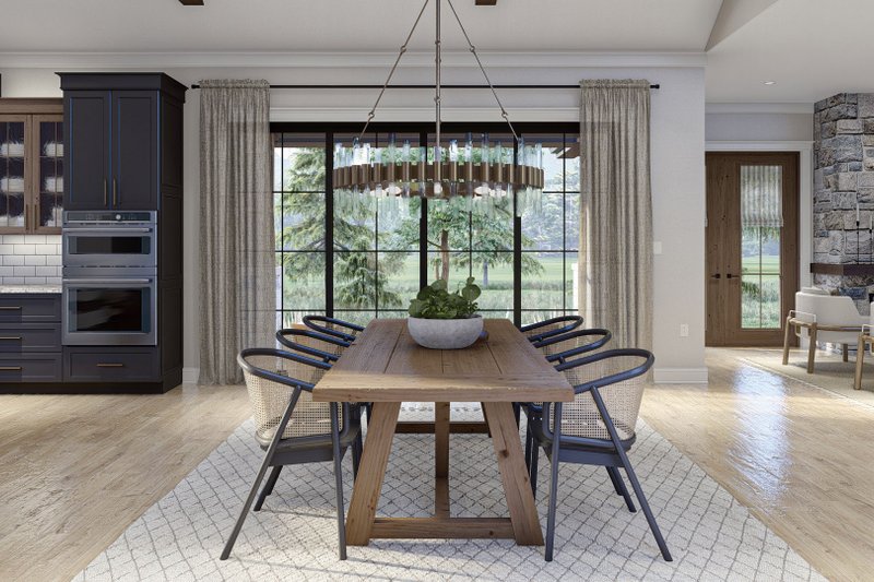 Home Plan - Interior - Dining Room for European House Plan #455-635 - 4 bed, 3.5 bath