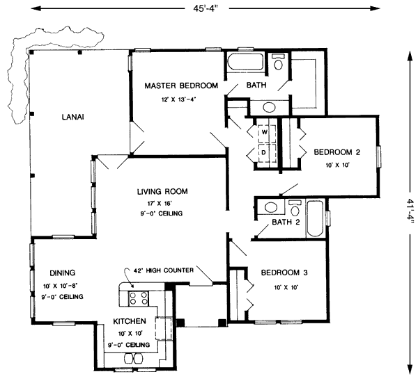Home Plan - Cottage Floor Plan - Main Floor Plan #410-246