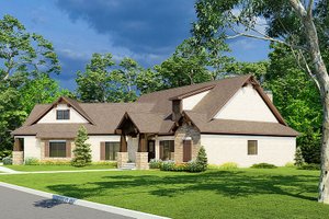 Exterior - Front Elevation 6 for Craftsman House Plan #17-2569 - 3 bed, 2.5 bath