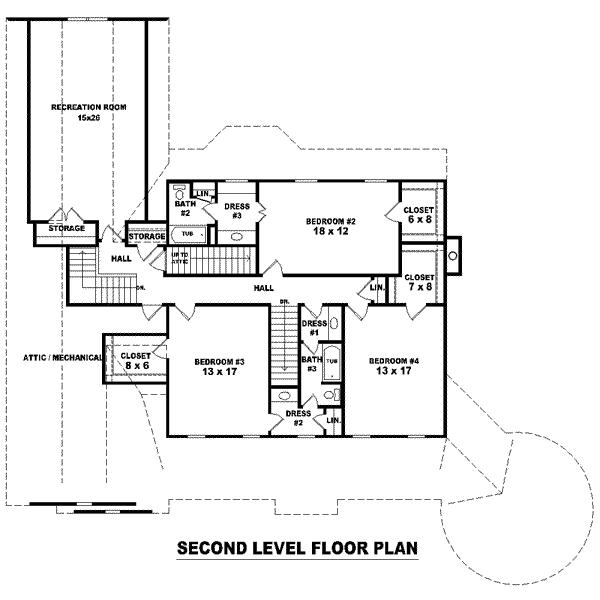 European Floor Plan - Upper Floor Plan #81-1568