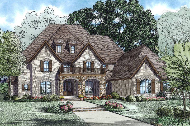 Home Plan - European Exterior - Front Elevation Plan #17-3469