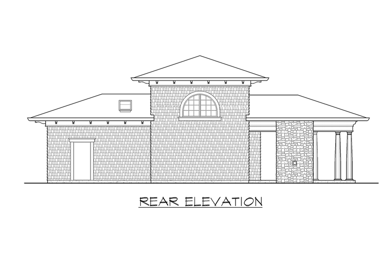 House Blueprint - Exterior - Other Elevation 2 for Classical House Plan #132-224, 1 bath