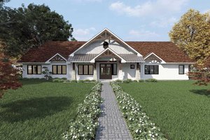 Dream House Plan - Farmhouse Exterior - Front Elevation Plan #1101-26