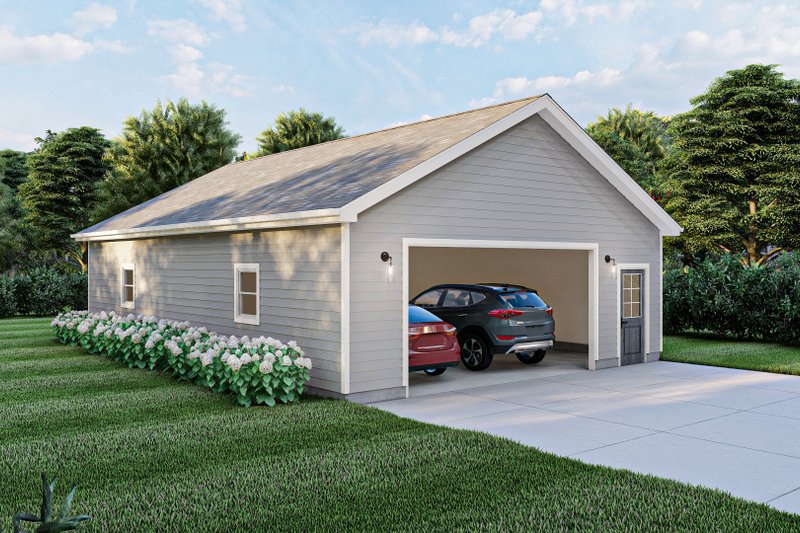 House Blueprint - Exterior - Front Elevation 3 for Traditional House Plan #455-454, 0 bath