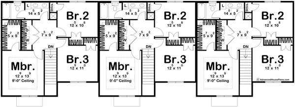 Home Plan - Modern Floor Plan - Upper Floor Plan #455-439