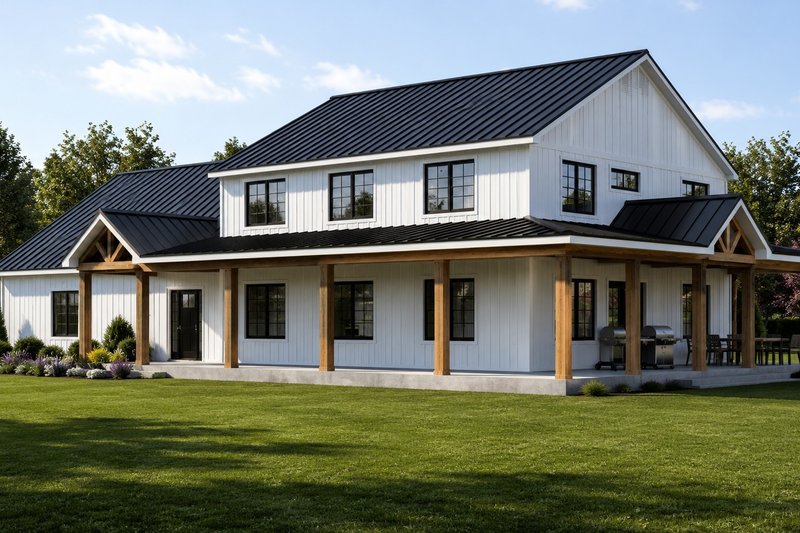 House Design - Exterior - Other Elevation for Farmhouse House Plan #1064-516 - 7 bed, 4 bath