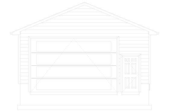 Exterior - Front Elevation 1 for Traditional House Plan #1060-92, 0 bath