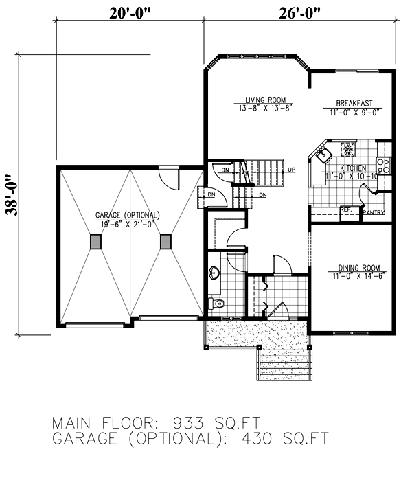 Farmhouse Floor Plan - Main Floor Plan #138-360