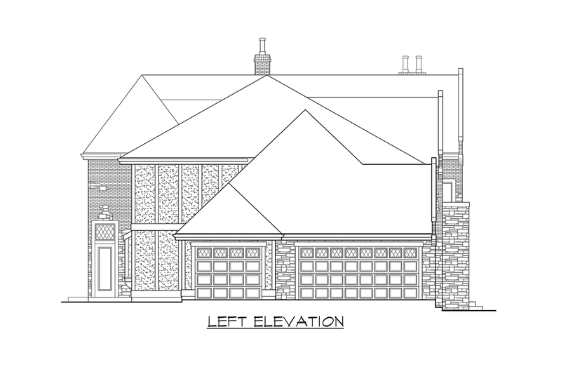 Dream House Plan - Exterior - Other Elevation 1 for European House Plan #132-173 - 4 bed, 4.5 bath