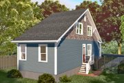 Bungalow Style House Plan - 3 Beds 2 Baths 1145 Sq/Ft Plan #79-312 Exterior 