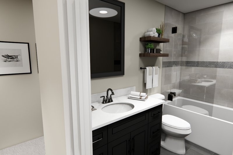 House Blueprint - Interior - Bathroom for Farmhouse House Plan #51-1354 - 3 bed, 2.5 bath